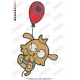 Dog Holding Baloon Zodiac Animal Embroidery Design